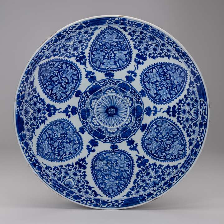 A Large Blue and White Dish Made for the Thai market